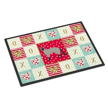 Carolines Treasures 18 x 27 in. Balinese No.1 Cat Love Indoor or Outdoor Mat CK5558MAT